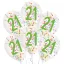 Happy Birthday Droplets Happy Birthday balloons filled with 21 confetti, 6 pcs 11 inch (27.5 cm)