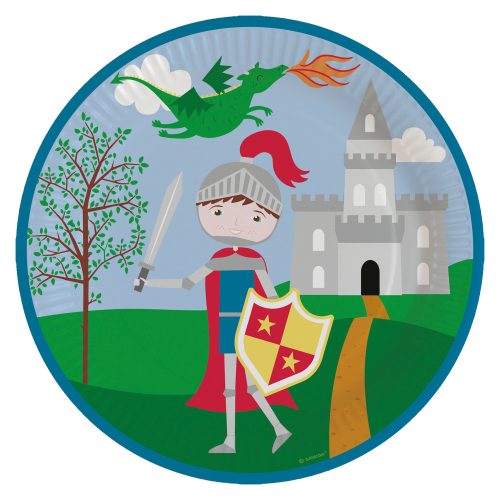 Knight Protect paper plate 8 pcs 23 cm