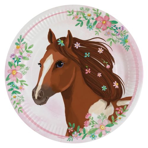 Beautiful Horses paper plate 8 pcs 23 cm
