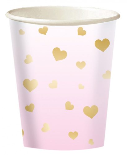 First Birthday Pink Ombre paper cup 8 pcs 250 ml