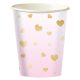 First Birthday Pink Ombre paper cup 8 pcs 250 ml