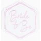 Bride to be iron-on textile sticker