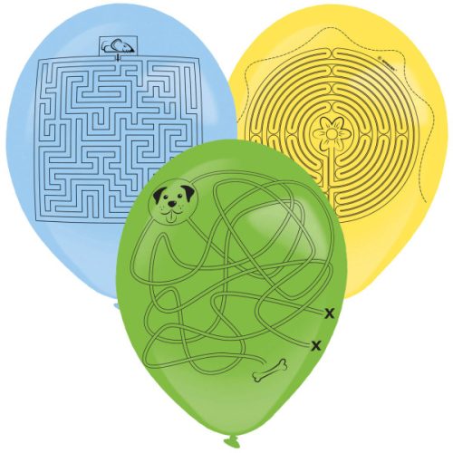 Colour maze Labyrinth air-balloon, balloon 3 pcs. pen holder 14 inch (35,5 cm)