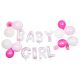 Baby Girl foil balloon, balloon set