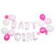 Baby Baby Girl Girl foil balloon, balloon set