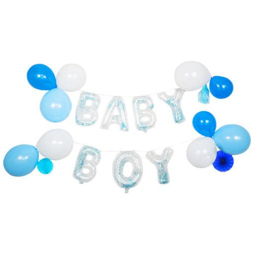 Baby Baby Boy Boy foil balloon, balloon set