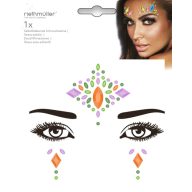 Party Face Tattoo with Self-Adhesive Rhinestones