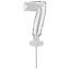 Number Silver 7th Number Foil Balloon for Cake 13 cm