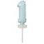 Number Pastel Blue, Blue Number 1 Foil Balloon for Cake 13 cm