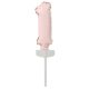 Pastel Pink, Pink number 1 foil balloon for cake 13 cm