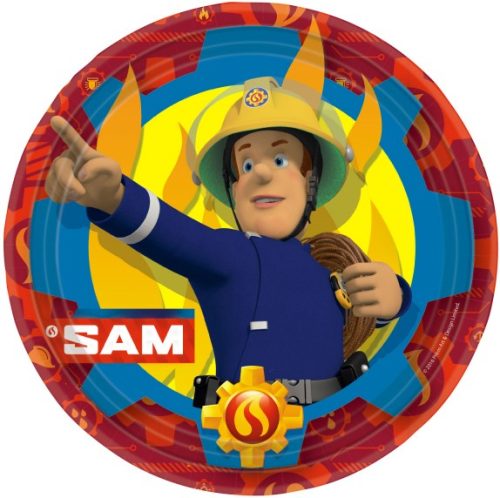 Fireman Sam Fire paper plate 8 pcs 23 cm