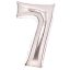 Number Silver, Silver Number 7 Foil Balloon 66 cm