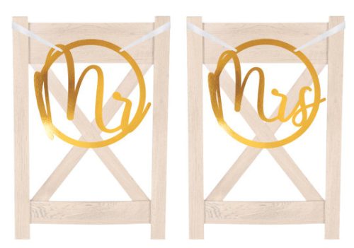 Wedding Mr and Mrs Banner for chair
