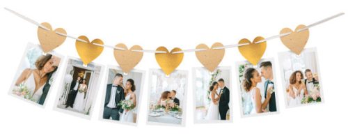 Wedding Photo holder garland