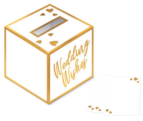 Wedding wish box with card