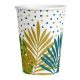 Key West Leaf paper cup 8 pcs 250 ml