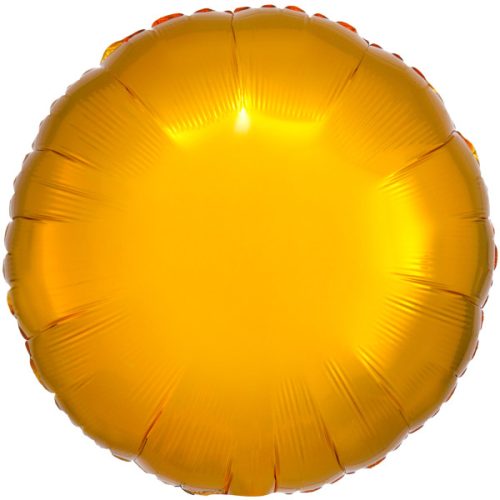 Metallic Gold circle foil balloon 43 cm