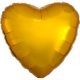 Metallic Gold Heart foil balloon 43 cm