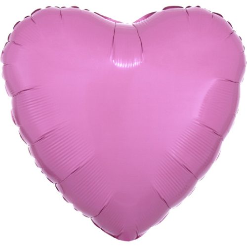 Metallic pink Heart foil balloon 43 cm