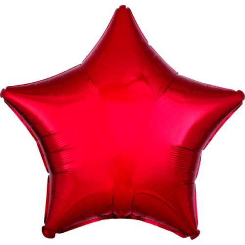 Metallic Red Star foil balloon 48 cm