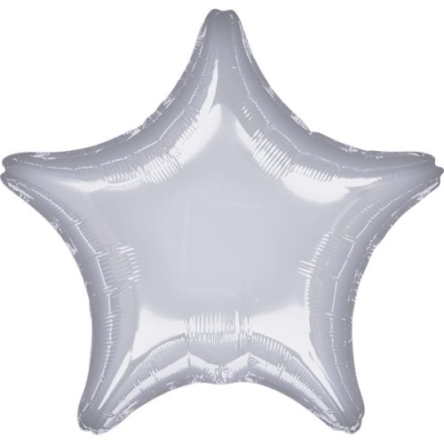 Metallic Silver Star foil balloon 48 cm