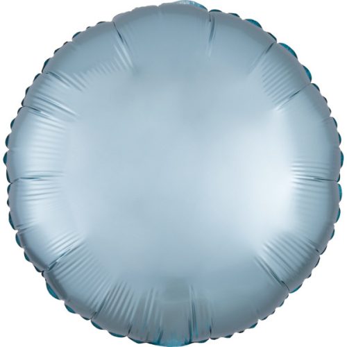 Silk Pastel Blue circle foil balloon 43 cm