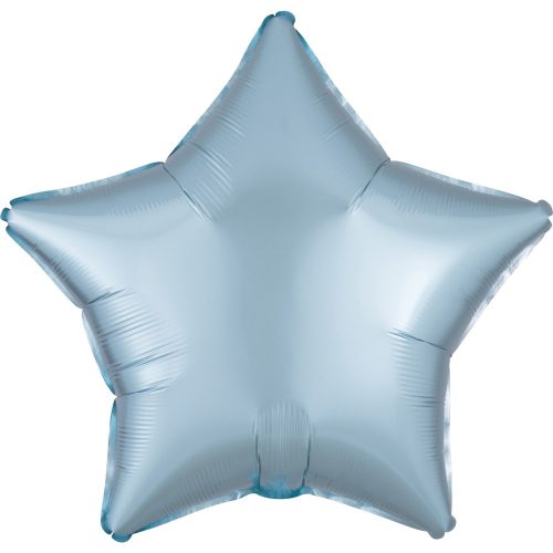 Satin Pastel Blue Star foil balloon 48 cm