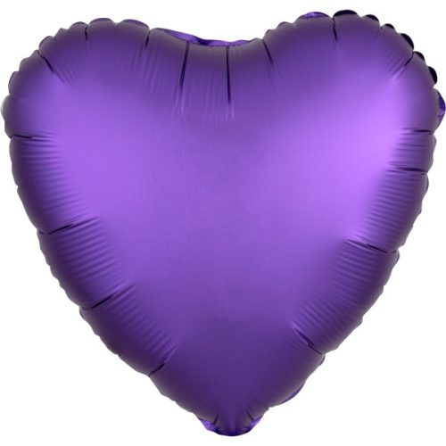 Silk Purple Heart foil balloon 43 cm