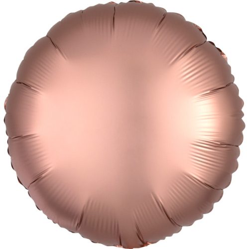 Silk Rose Copper circle foil balloon 43 cm