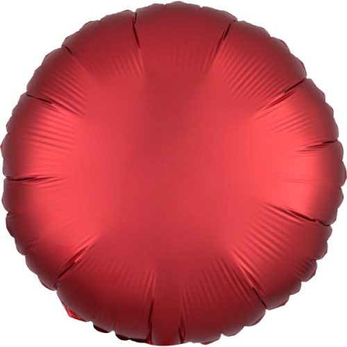 Silk Dark Red Circle foil balloon 43 cm