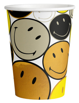 Emoji Smiley Originals paper cup 8 pcs 250 ml