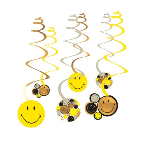 Emoji Smiley Originals ribbon decoration 6 pcs set
