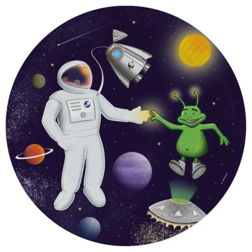 Space Space paper plate 8 pcs 23 cm