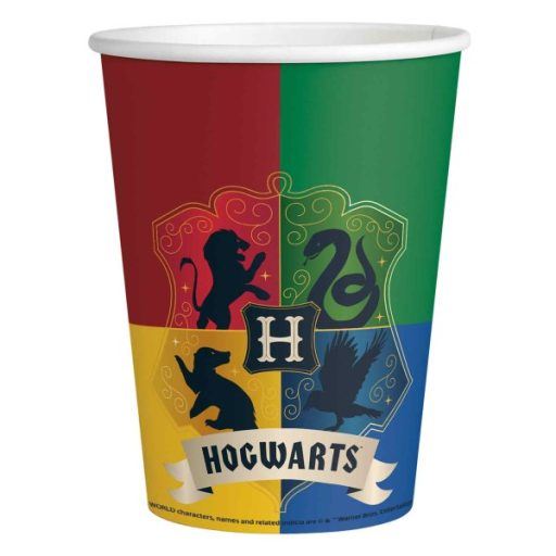 Harry Potter Houses paper cup 8 pieces 250 ml