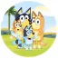 Bluey Joke paper plate 8 pcs set 23 cm