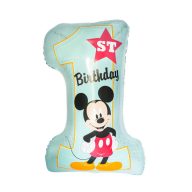 Disney Mickey  Blue First Birthday Foil Balloon 71 cm