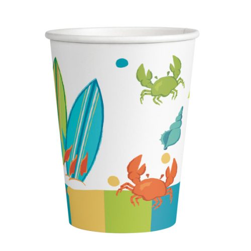 Summer Surf Party paper cup 8 pcs 250 ml
