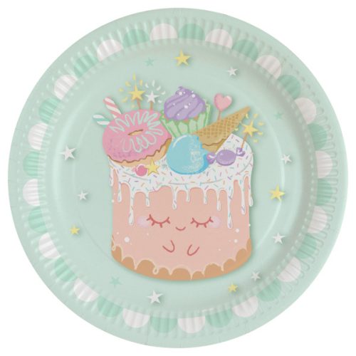 Cake Crazy Cake paper plate 8 pcs 23 cm