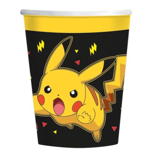 Pokémon Thunder paper cup 8 pcs 237 ml