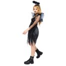 Halloween Black Fallen Angel Adult Costume M/L