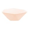 Peach Vert Decor hexagonal deep plate 6 pcs 15,8 cm