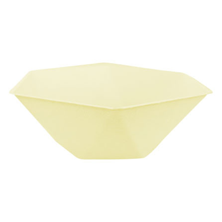 Yellow Vert Decor Hexagonal deep plate 6 pcs 15,8 cm