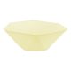 Yellow Vert Decor Hexagonal deep plate 6 pcs 15,8 cm