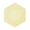 Yellow Vert Decor Hexagonal deep plate 6 pcs 15,8 cm