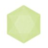 Green Vert Decor Hexagonal deep plate 6 pcs 15,8 cm