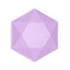 Purple Vert Decor Hexagonal deep plate 6 pcs 15,8 cm
