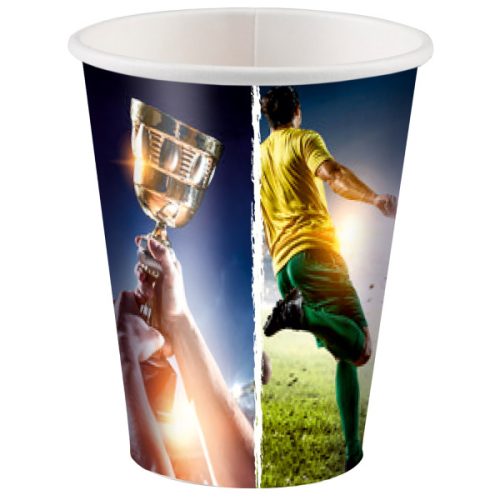 Football Kick It paper cup 8 pcs 250 ml