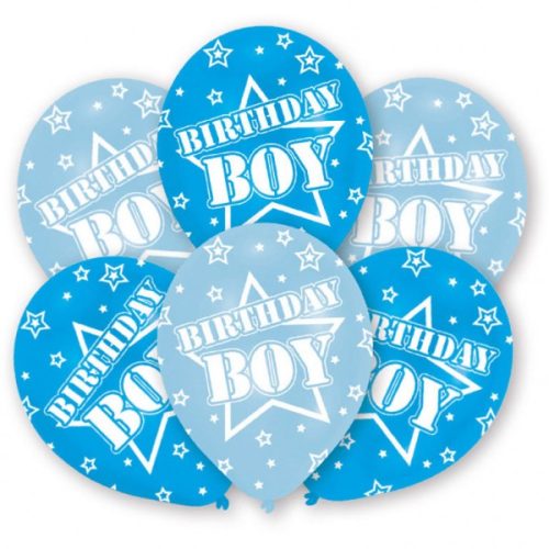 Happy Birthday Boy Balloon (6 pieces)