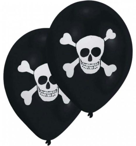 Pirate Skull air-balloon, balloon 8 pcs 10 inch (25,4cm)