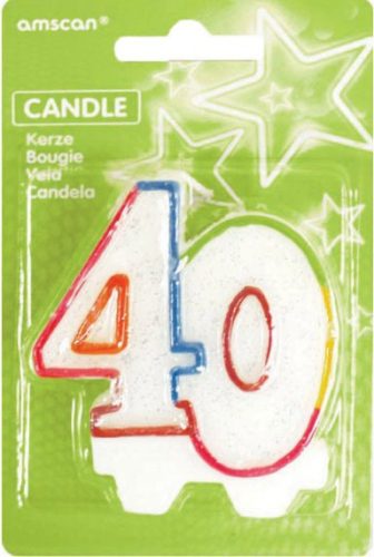 Cake Number Candle 40